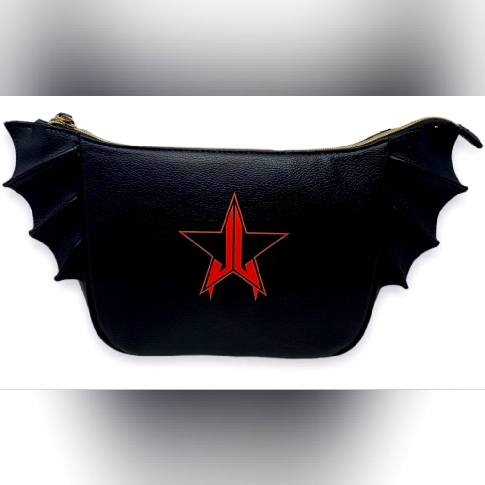 Jeffree Star Cosmetics Exclusive Faux Leather Halloween Bat Makeup Bag